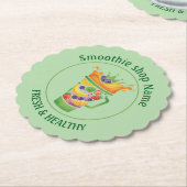 Tropical Juice Blend & Smoothie Juice shop Kartonnen Onderzetters (Gekanteld)