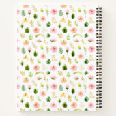 Tropical Jungle Floral Baby Birth Stats Notitieboek (Achterkant)