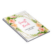 Tropical Jungle Floral Baby Shower Guest Book Notitieboek (Rechterzijde)