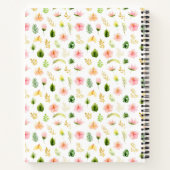 Tropical Jungle Floral Baby Shower Guest Book Notitieboek (Achterkant)