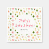 Tropical Jungle Floral Baby Shower Servet (Voorkant)