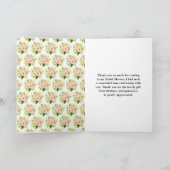 Tropical Jungle Floral Bridal Shower Bedankkaart (Binnen)