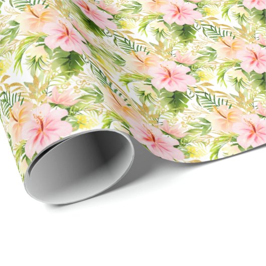 Tropical Jungle Floral Cadeaupapier (Rol Hoek)