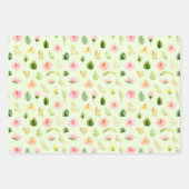 Tropical Jungle Floral Pattern Inpakpapier Vel (Voorkant 2)