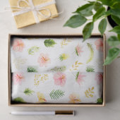 Tropical Jungle Floral Pattern Tissuepapier (Geschenk)