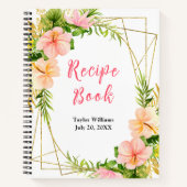Tropical Jungle Floral Recipe Book Notitieboek (Voorkant)