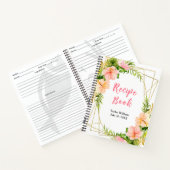 Tropical Jungle Floral Recipe Book Notitieboek (Binnen)