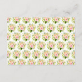 Tropical Jungle Floral Wedding Accommodations Informatiekaartje (Achterkant)