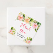 Tropical Jungle Floral Wedding Bedankjes Labels (In situ)