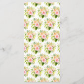 Tropical Jungle Floral Wedding Menu (Achterkant)