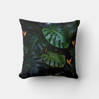 Tropical Jungle Leaves Decorative Throw Pillow Kussen