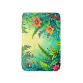 Tropical Jungle Lush Paradise Design Badmat (Voorkant Verticaal)