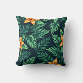 Tropical Jungle Pattern – Lush Exotic Botanical  Kussen
