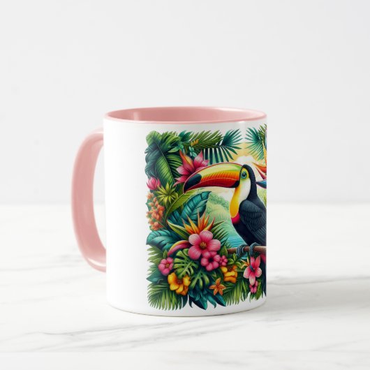 Tropical/Jungle Toucan bird  Brazil Mok (Voorkant links)