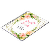 Tropical Jungle with Foliage Birthday Guest Book Notitieboek (Linkerzijde)
