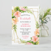 Tropical Jungle with Foliage Birthday Kaart (Staand voorkant)