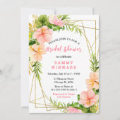 Tropical Jungle with Foliage Bridal Shower Kaart (Voorkant)