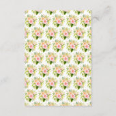 Tropical Jungle with Foliage Wedding Reception Informatiekaartje (Achterkant)