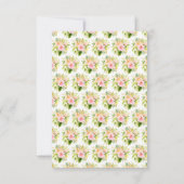 Tropical Jungle with Foliage Wedding RSVP Kaartje (Achterkant)