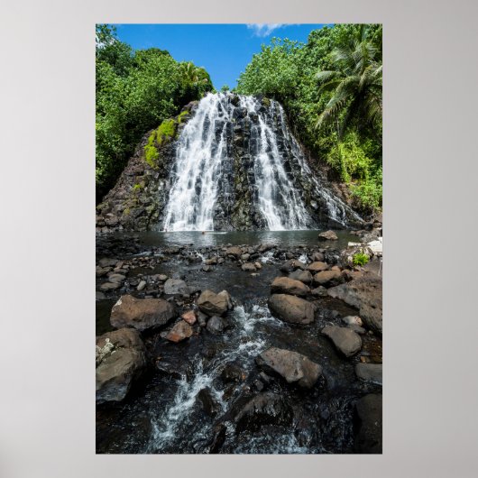 Tropical Kepirohi Waterfall Poster (Voorkant)