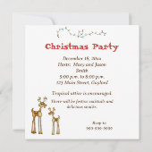 Tropical Kerstman Party uitnodiging (Achterkant)