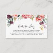 Tropical Kleurrijke Zomer Baby shower Boekaanvraag Informatiekaartje (Voorkant)