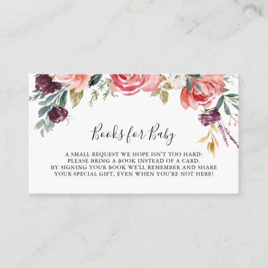 Tropical Kleurrijke Zomer Baby shower Boekaanvraag Informatiekaartje (Voorkant)