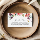 Tropical Kleurrijke Zomer Baby shower Boekaanvraag Informatiekaartje