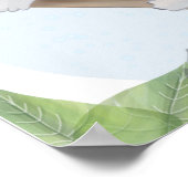 Tropical Koala Green Monstera Welkom Poster (Hoek)