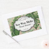 Tropical Kraft Soja Wax smeltlabel Rechthoekige Sticker (Envelop)