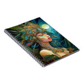 Tropical Lady Fantasy Kunst Notitieboek (Rechterzijde)