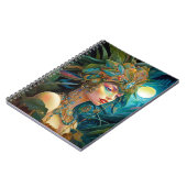 Tropical Lady Fantasy Kunst Notitieboek (Linkerzijde)