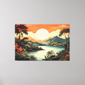tropical landscape 001 canvas afdruk (Voorkant)