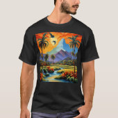 Tropical Landscape 2 Active T-shirt (Voorkant)