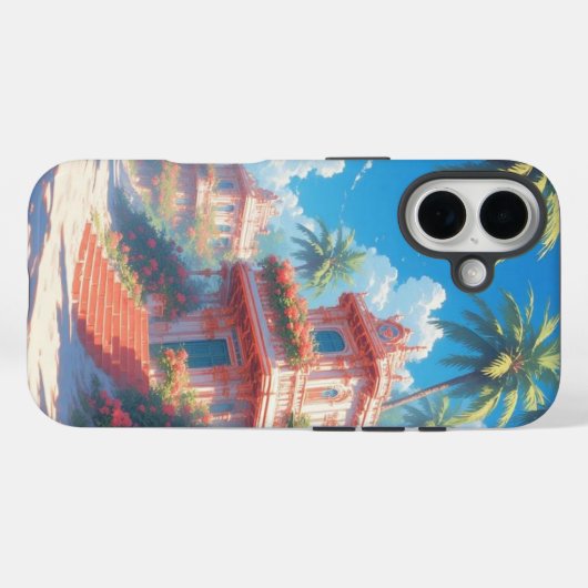 Tropical landscape  Case-Mate iPhone case (Achterkant (horizontaal))