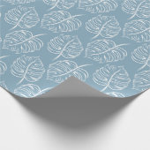 Tropical Leaf Abstract: naadloos groen. Cadeaupapier (Hoek)