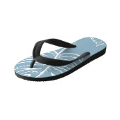 Tropical Leaf Abstract: naadloos groen. Kinder Teenslippers (Schuin)