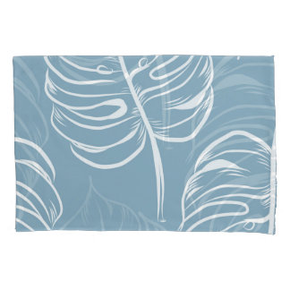 Tropical Leaf Abstract: naadloos groen. Kussensloop
