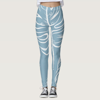 Tropical Leaf Abstract: naadloos groen. Leggings