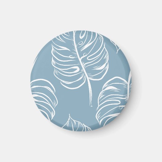 Tropical Leaf Abstract: naadloos groen. Magneet (Voorkant)