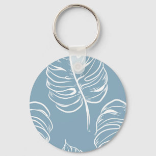Tropical Leaf Abstract: naadloos groen. Sleutelhanger