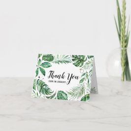 Tropical Leaf Bedankt van de Afstuderen Kaart