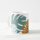 Tropical Leaf Ceramic 11 oz Mok (Voorkant links)