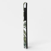 Tropical leaf gepersonaliseerde naam en initiaal Case-Mate iPhone case (Achterkant/links)