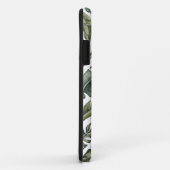 Tropical leaf gepersonaliseerde naam en initiaal Case-Mate iPhone case (Achterkant/rechts)
