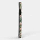 Tropical leaf gepersonaliseerde naam en initiaal Case-Mate iPhone case (Achterkant/rechts)