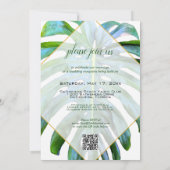 Tropical Leaf is net getrouwd in één QR code Kaart (Achterkant)