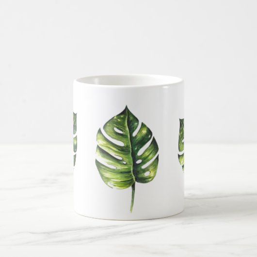 Tropical Leaf Mok – Natuur-geïnspireerde elegantie (Center)