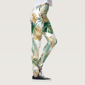Tropical Leaf Pattern Leggings (Rechts)