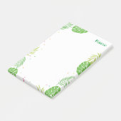 Tropical Leaf Post Het Noteert Stationery Post-it® Notes (Schuin)